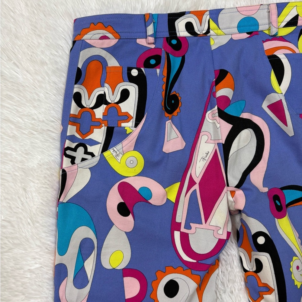 Emilio Pucci Multicolor Abstract Pattern Pants - Picture 8 of 10